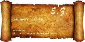 Salmen Zilia névjegykártya